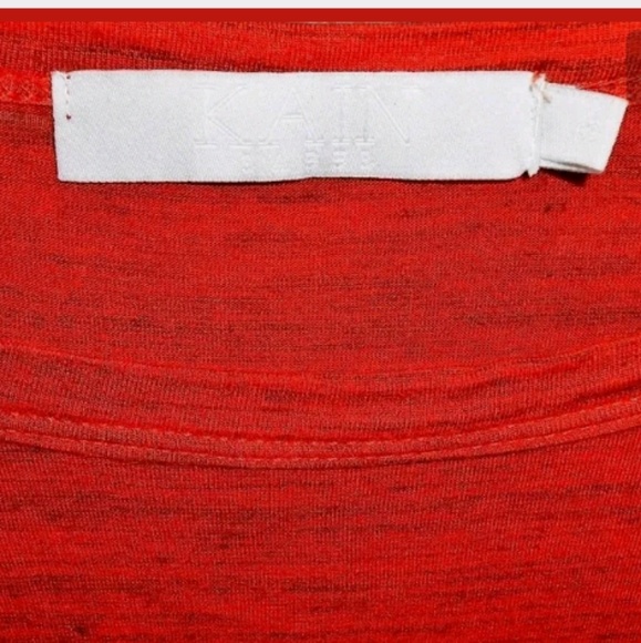 KAIN Label Rust Orange Soft Tee Size Small - Picture 3 of 3